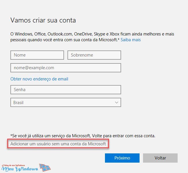 Como Criar Uma Conta De Usuário Local No Windows 10 Meu Windows 5709
