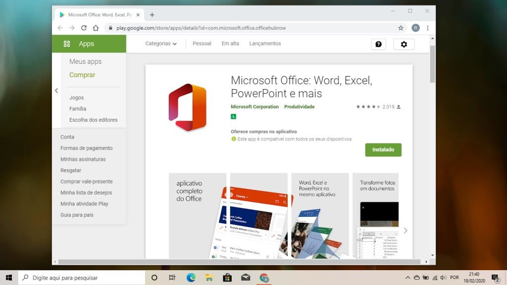 O aplicativo unificado do Microsoft Office para Android