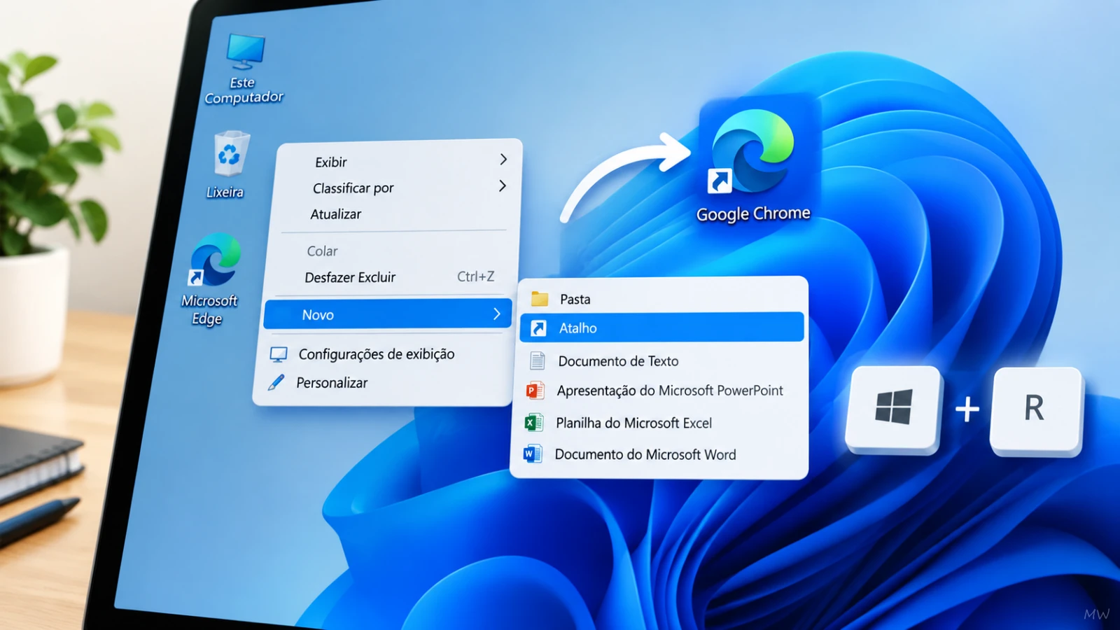Como criar atalhos no Windows 11 (simples e rápido) Como criar atalhos no Windows 11