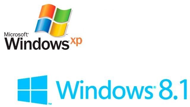 Windows XP vs Windows 8.1