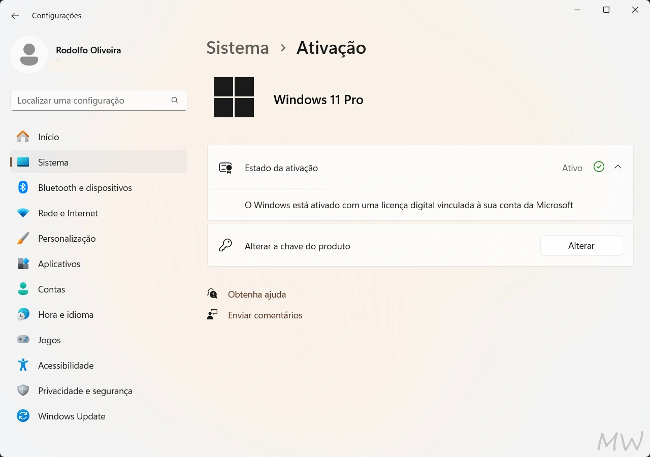 Como saber se o Windows 11 está ativado