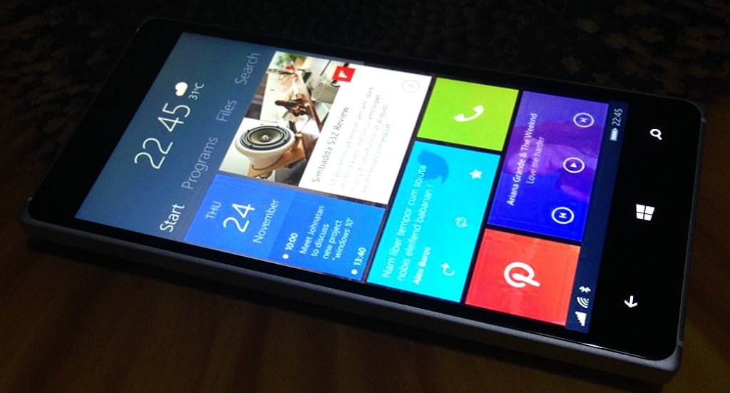 Smartphone com Windows Phone