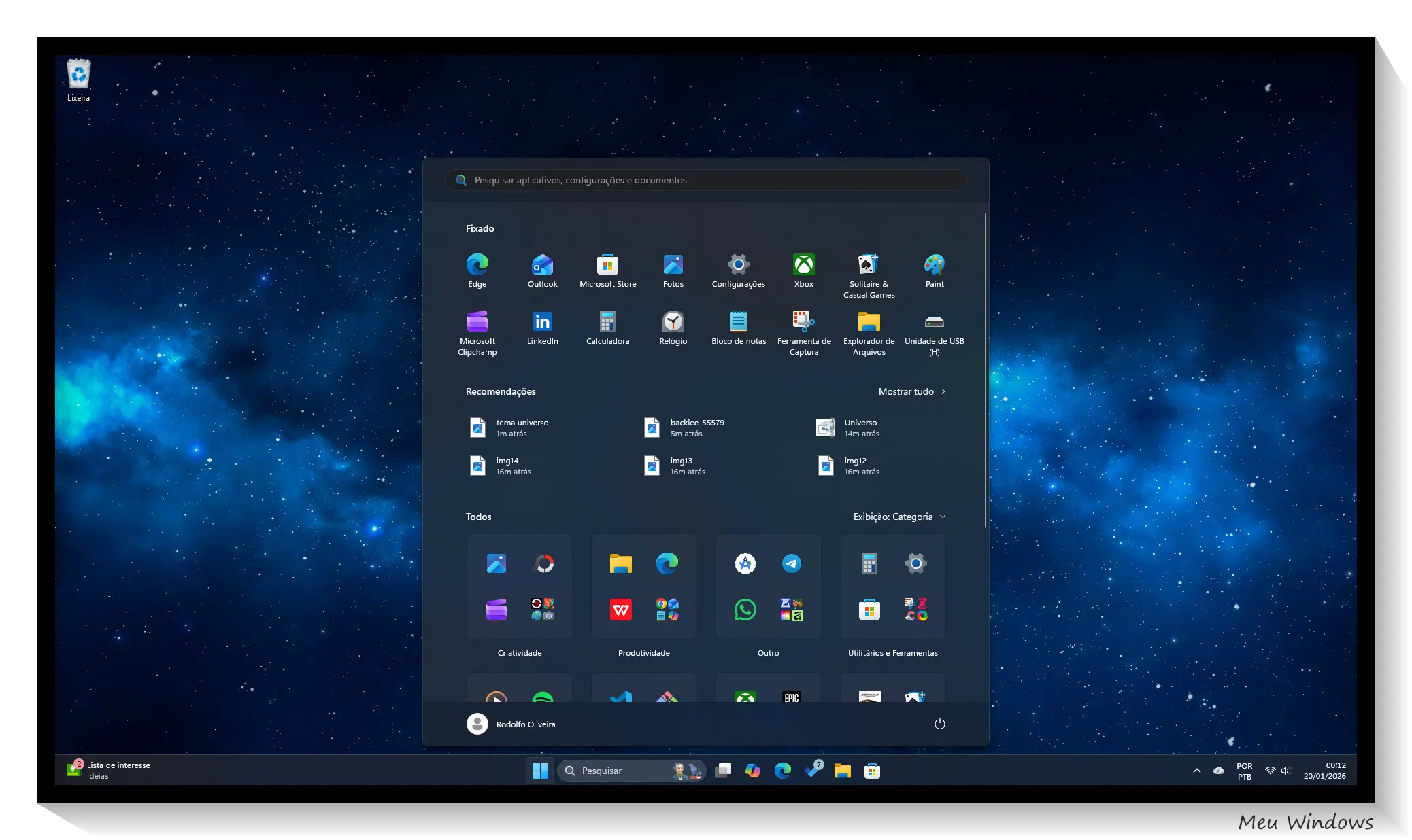 Tema Universo para Windows 11