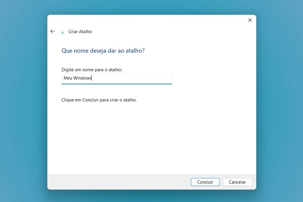 Como criar atalhos na Área de Trabalho do Windows