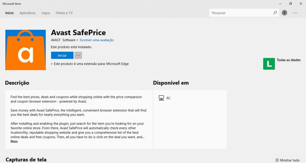 Avast lança extensão SafePrice para o Microsoft Edge