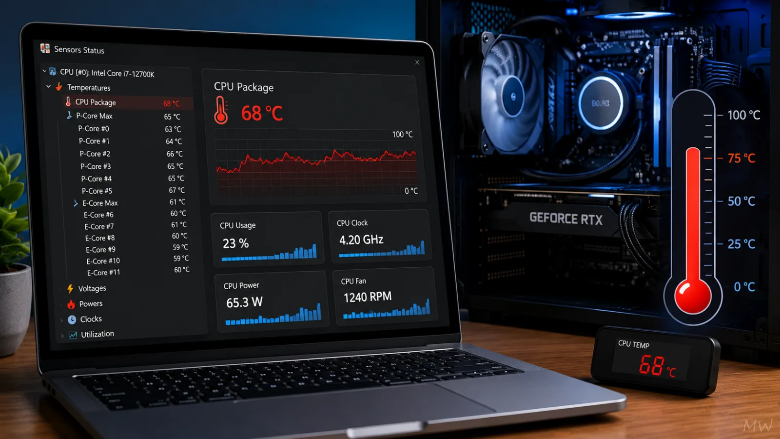 Como verificar a temperatura do processador no Windows 11/10 Como verificar a temperatura do processador no Windows
