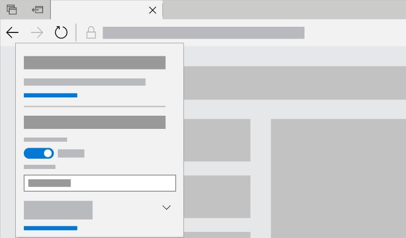 Captura de tela mostrando as configurações de reprodução automática no Microsoft Edge