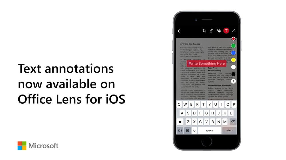 Anotações de texto para iOS