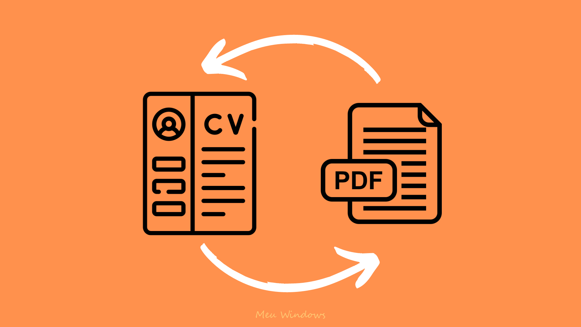 Como converter currículo em PDF
