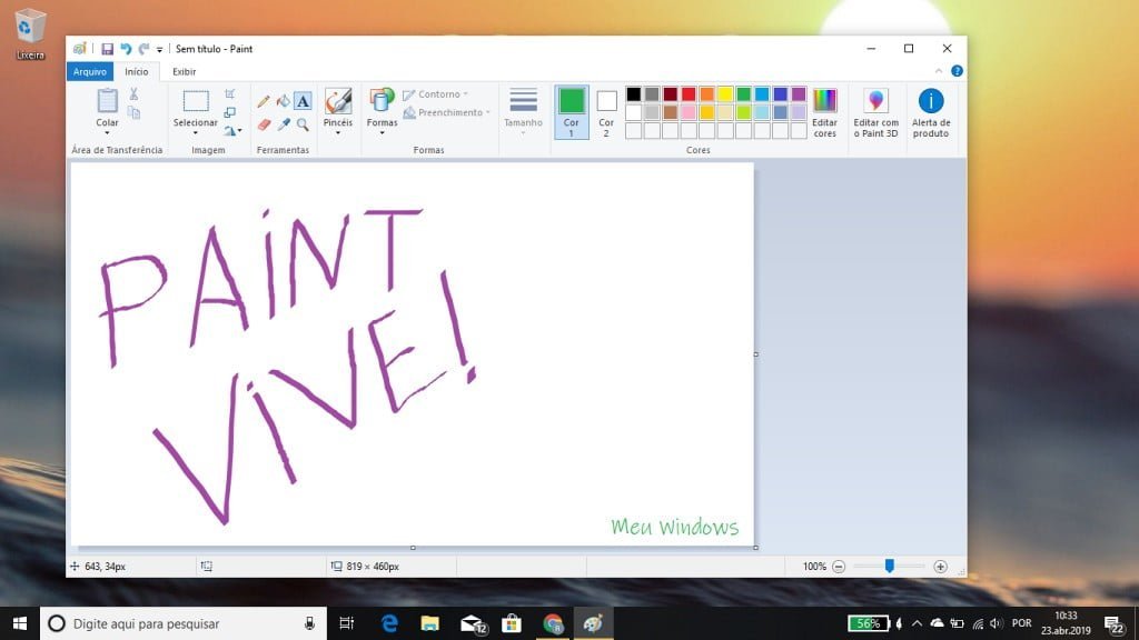 Microsoft não removerá o Paint do Windows 10