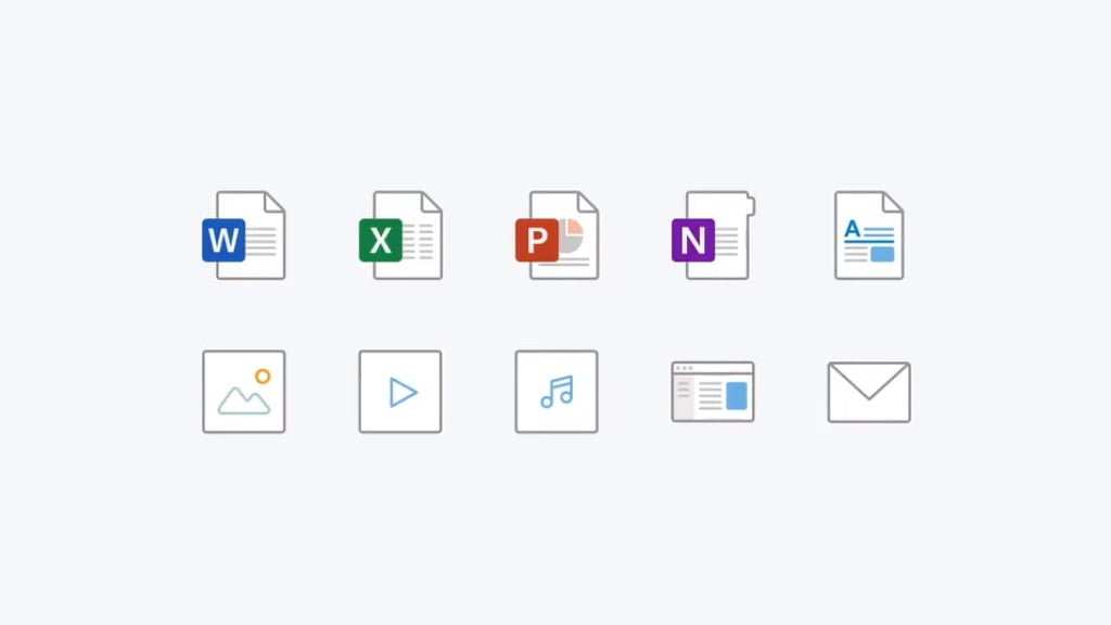 Novos ícones de tipos de arquivo para o Office