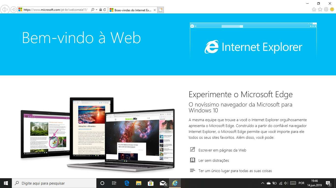 Internet Explorer no Windows 10