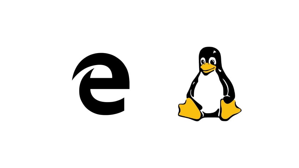 Microsoft Edge para Linux em preto e branco