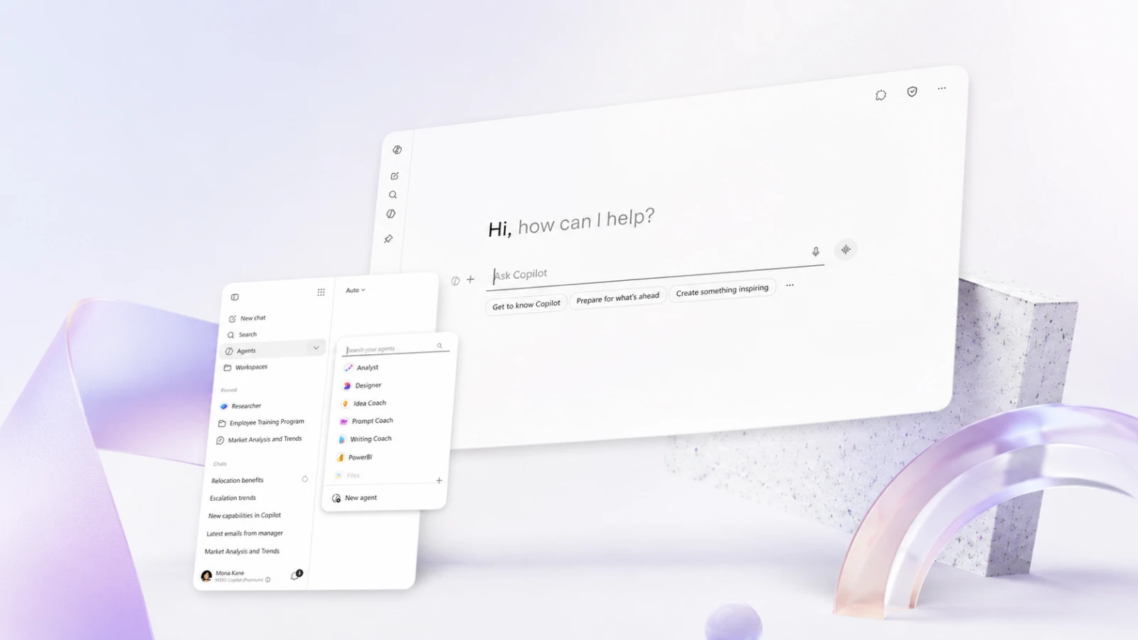 Microsoft 365 Copilot ganha novo visual, recursos de IA e várias melhorias Novo design do Microsoft 365 Copilot