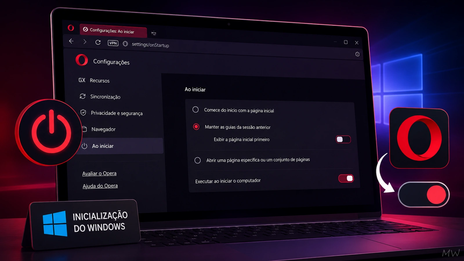 Como impedir que o Opera abra ao iniciar o Windows 11/10 Como impedir que o Opera abra ao iniciar o Windows