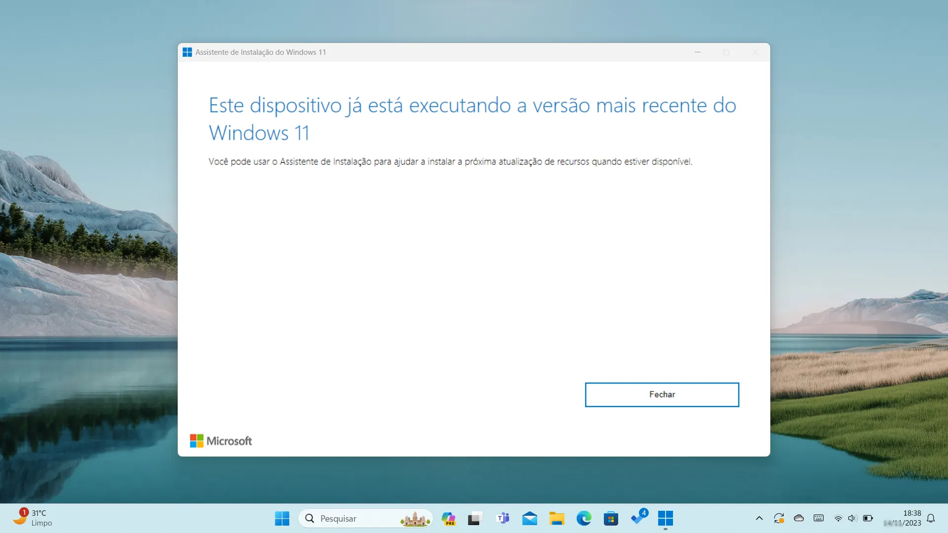 Assistente de Instalação do Windows 11