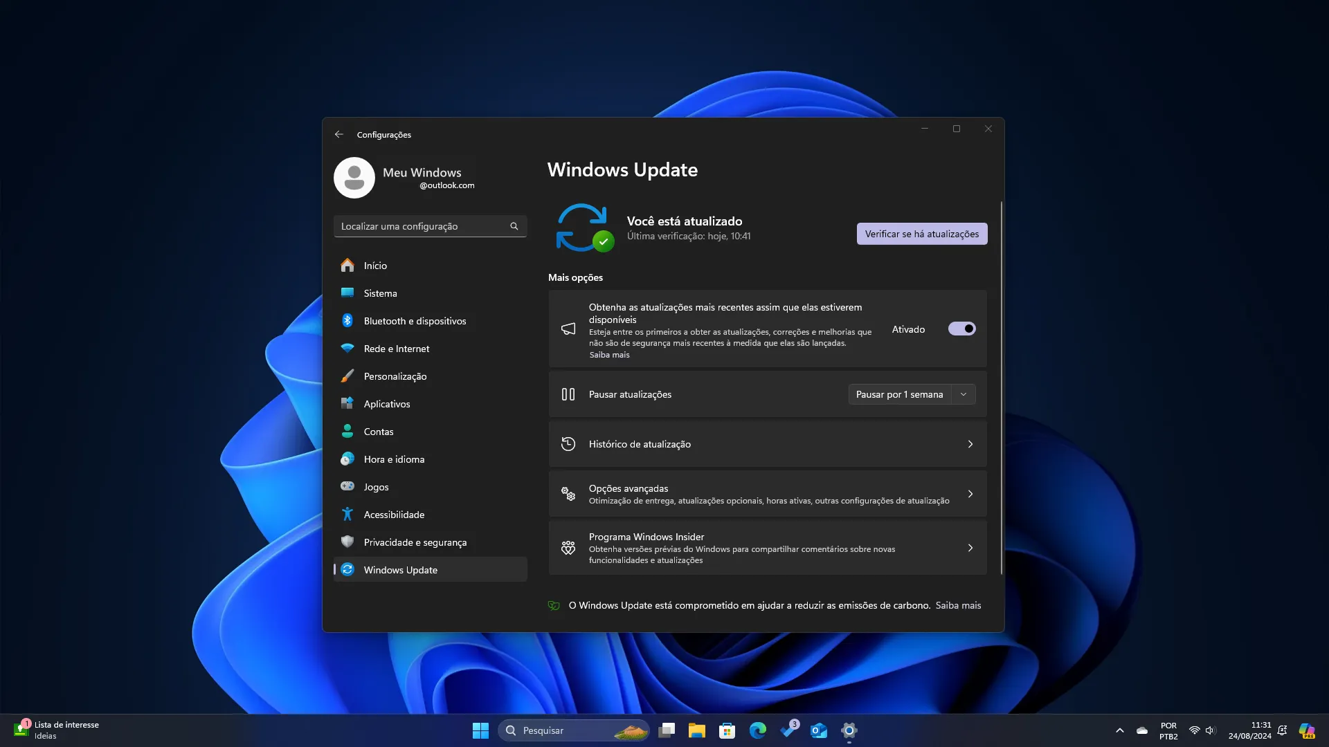 Atualização cumulativa para Windows 11