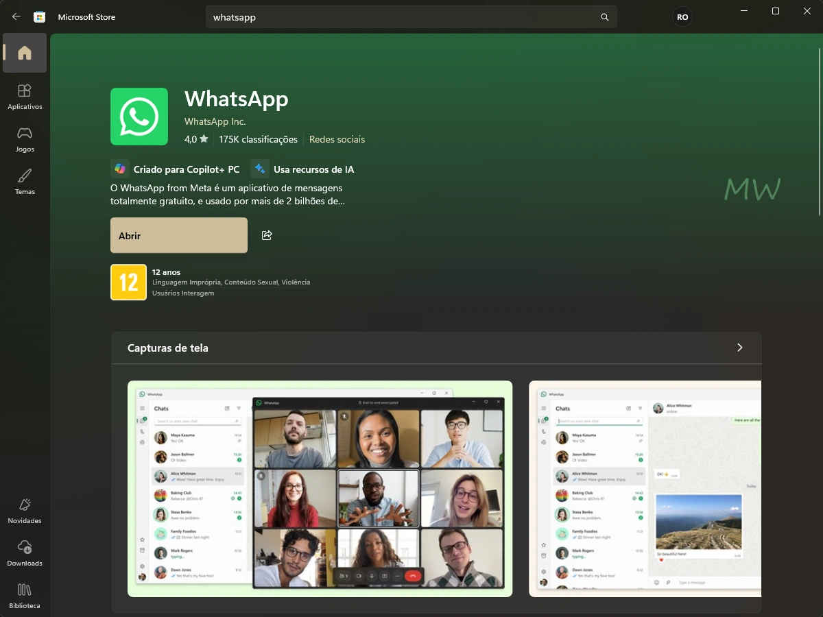 Como baixar, instalar e desinstalar o WhatsApp no Windows 11 1 Como baixar o WhatsApp no Windows 11 via Microsoft Store