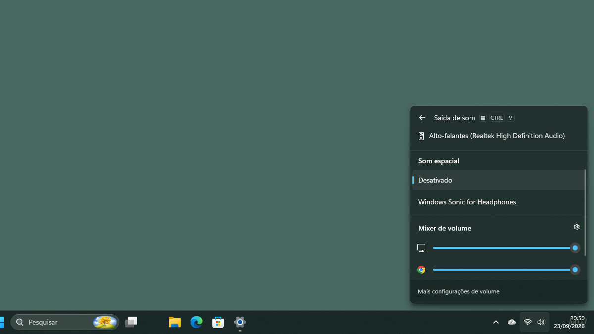 Áudio parou de funcionar no Windows 11? Veja como corrigir 1 Lista de saídas de som no Windows 11