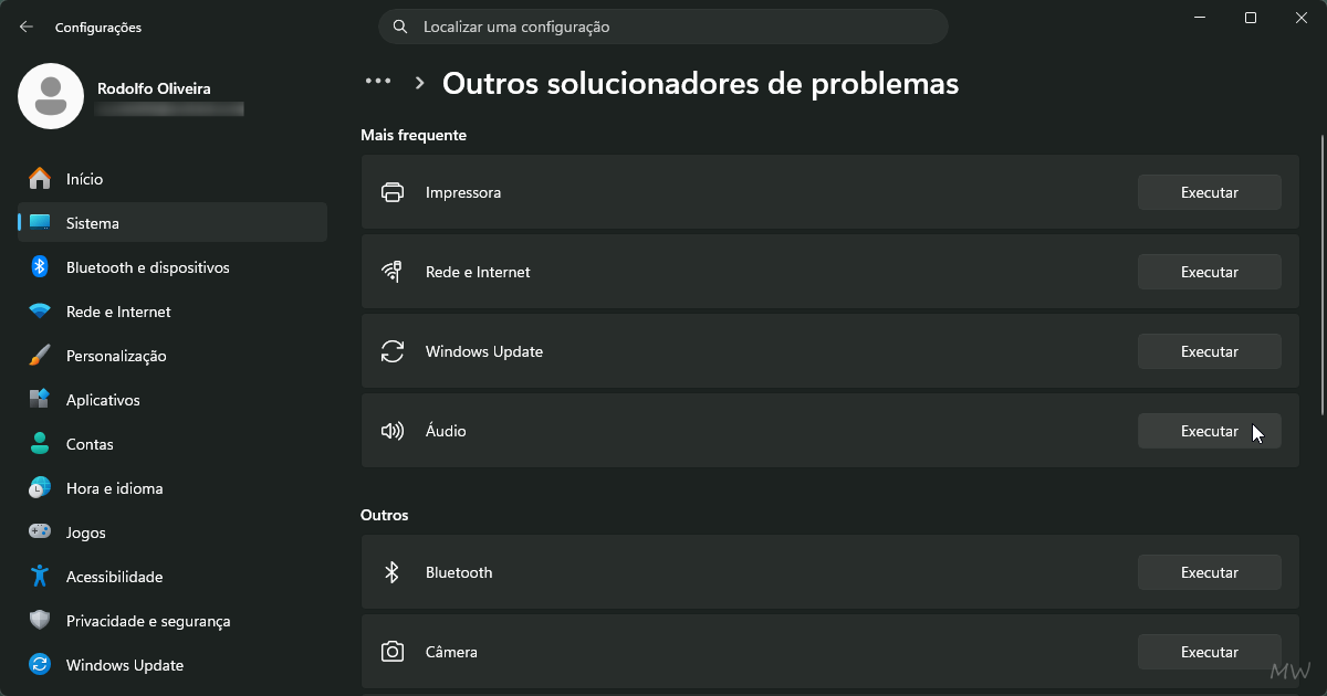 Áudio parou de funcionar no Windows 11? Veja como corrigir 4 Acesse Solução de Problemas nas Configurações de Sistema.